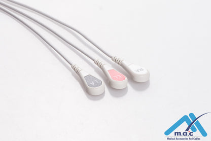 AAMI 6PIN Reusable One Piece ECG Fixed Cable 23M45S
