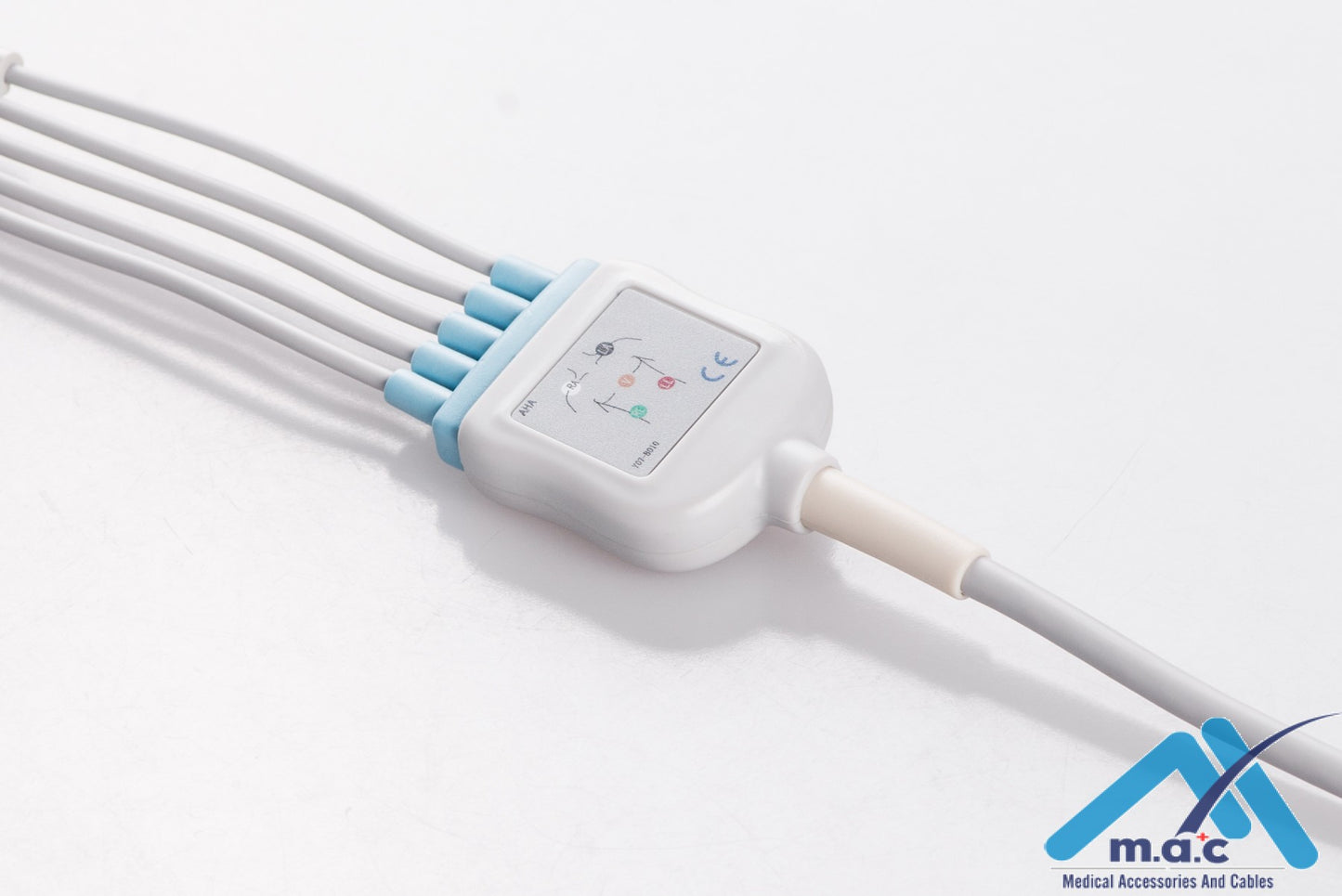 AAMI 6PIN Reusable One Piece ECG Fixed Cable 25M40P-I 25M40P