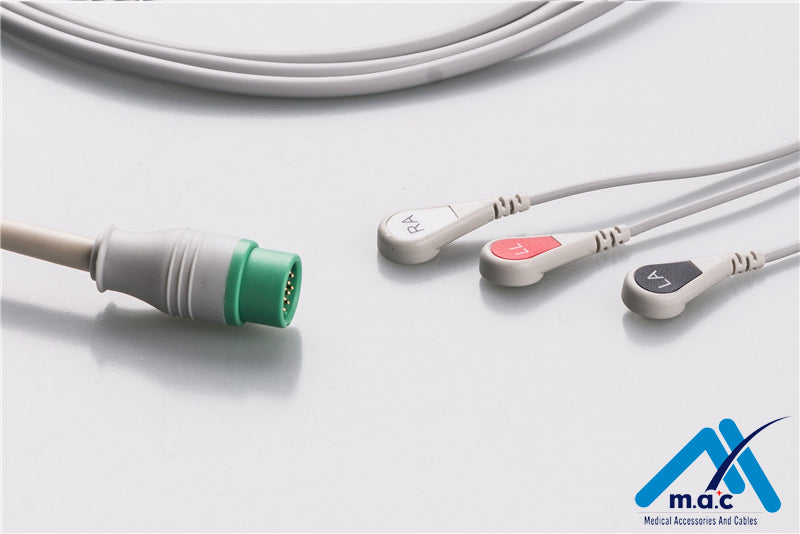 Biolight Compatible Disposable One Piece ECG Fixed Cable 23M67S