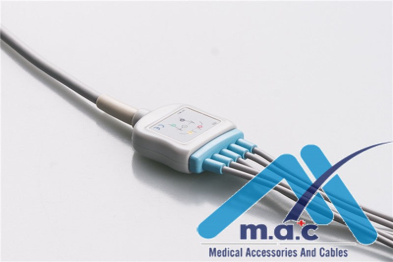 Compatible Disposable One Piece ECG Fixed Cable 25M92P-I