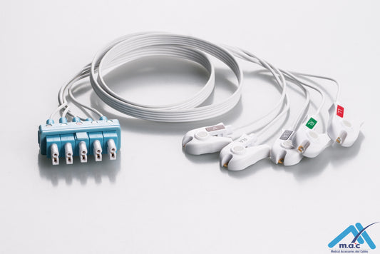Disposable Philips® Twin Pin (AA Style) ECG Lead Set