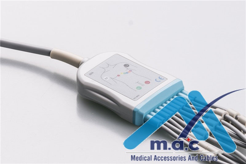 GE Healthcare>Marquette Compatible Disposable One Piece ECG Fixed Cable 21M086P