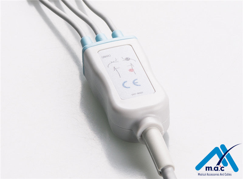 Kontron Compatible Disposable One Piece ECG Fixed Cable 23M98P