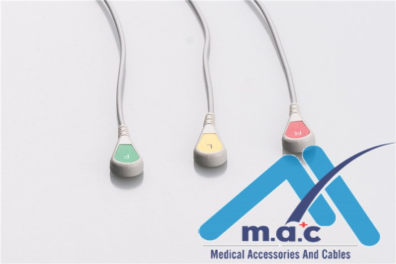 Medtronic Compatible Disposable One Piece ECG Fixed Cable 23M27S-I