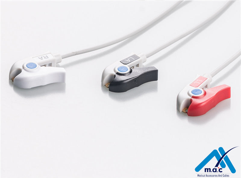 NihonKohden Compatible Disposable One Piece ECG Fixed Cable 23M13P