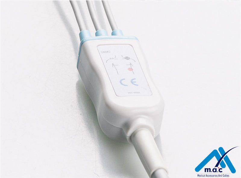NihonKohden Compatible Disposable One Piece ECG Fixed Cable 23M16S