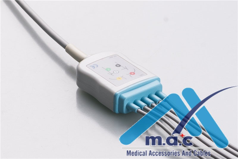 Philips Compatible Disposable One Piece ECG Fixed Cable 25M029P-I