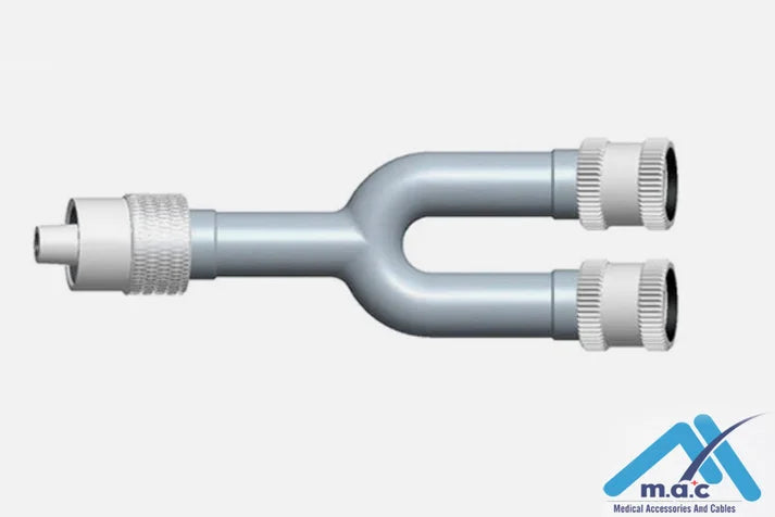 Philips NIBP Y Adapter Male Luer to Dual Threaded | M-09M09M