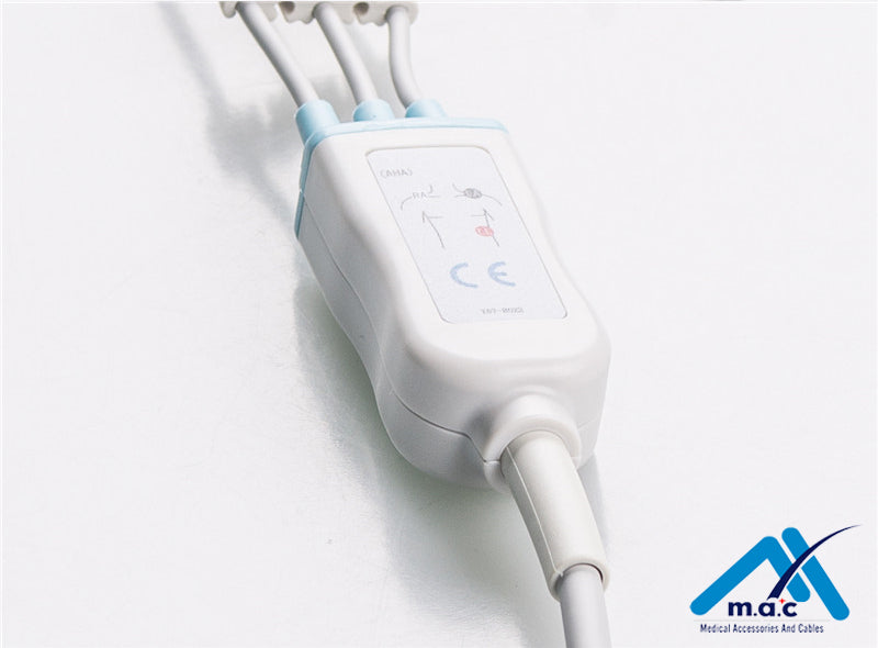 Spacelabs Compatible Disposable One Piece ECG Fixed Cable 23M96P