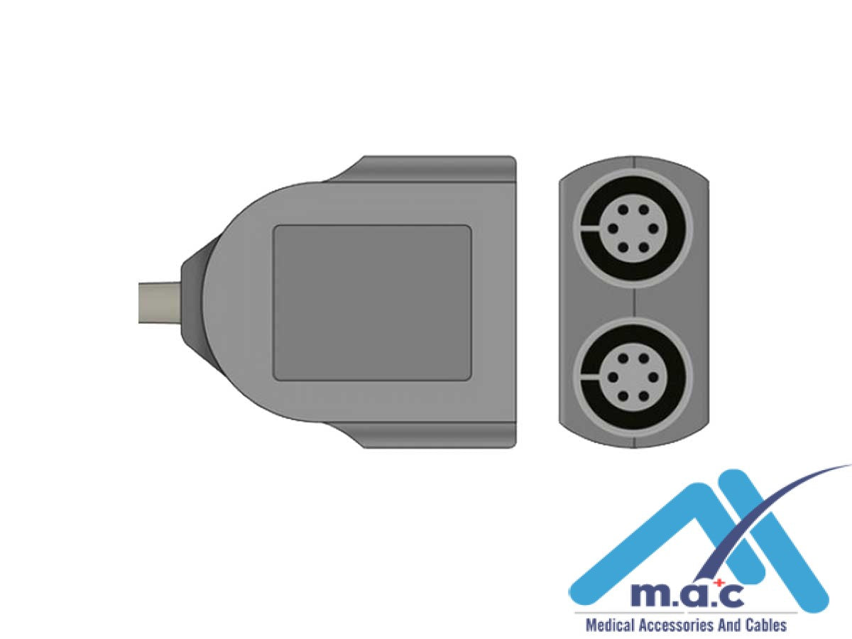 Spacelabs To A Dual 6-Pin IBP Converter Cable