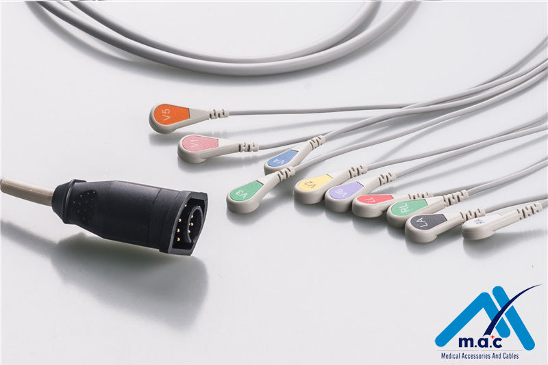 ZOLL Compatible Disposable One Piece ECG Fixed Cable 21M069S