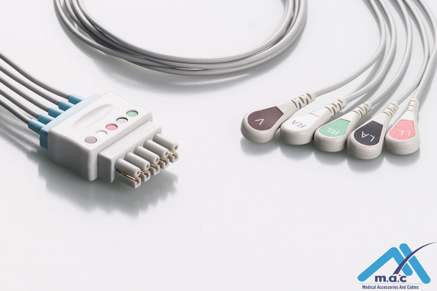 GE Healthcare - Datex - Ohmeda Reusable ECG LeadWires DXM5-90S