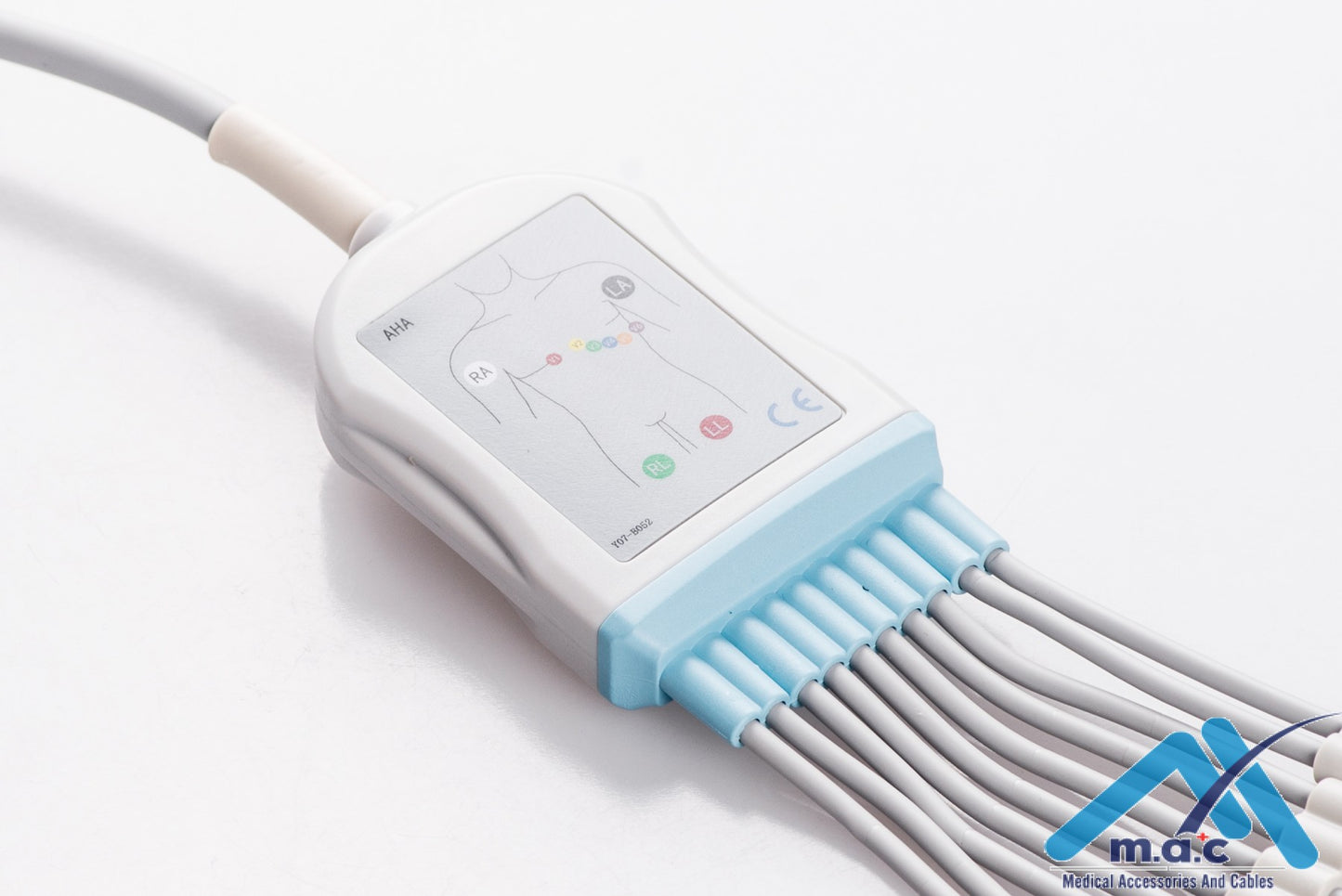 Mortara - Quinton Reusable One Piece EKG Fixed Cable E1M0-BK2-B