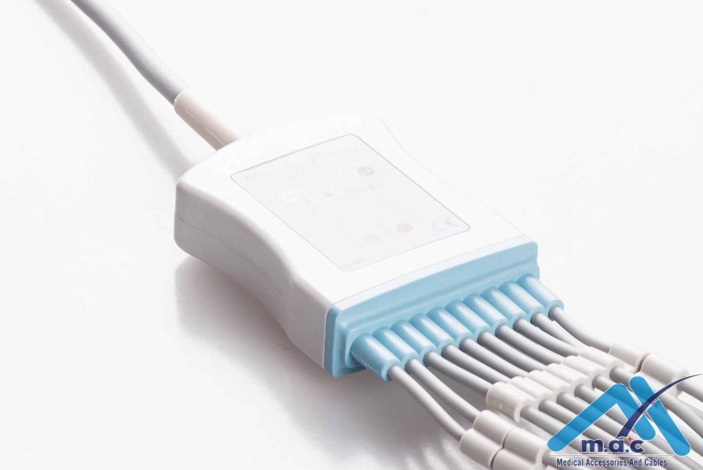 Mortara - Burdick - Quinton Reusable One Piece EKG Fixed Cable E1M0R-BK3-P