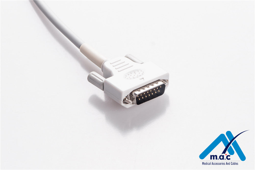 Edan Compatible One Piece Reusable EKG Cable - AHA - 01.57.107048