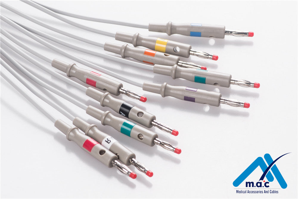 Philips Compatible One Piece Reusable EKG Cable - AHA