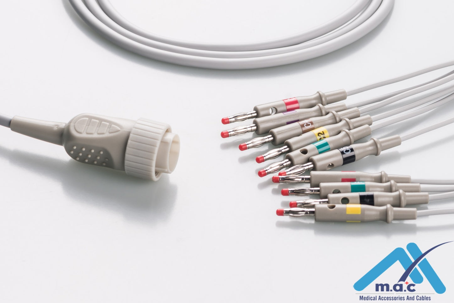 Kenz Reusable One Piece EKG Fixed Cable E1M0R-KZ1-B/I
