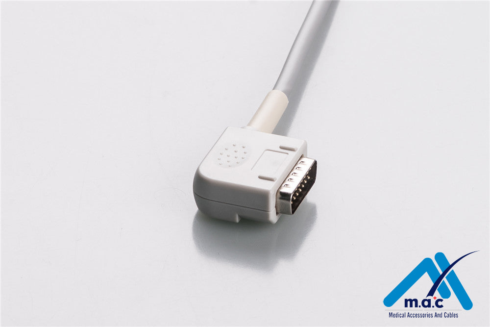 Kenz Compatible One Piece Reusable EKG Cable - AHA