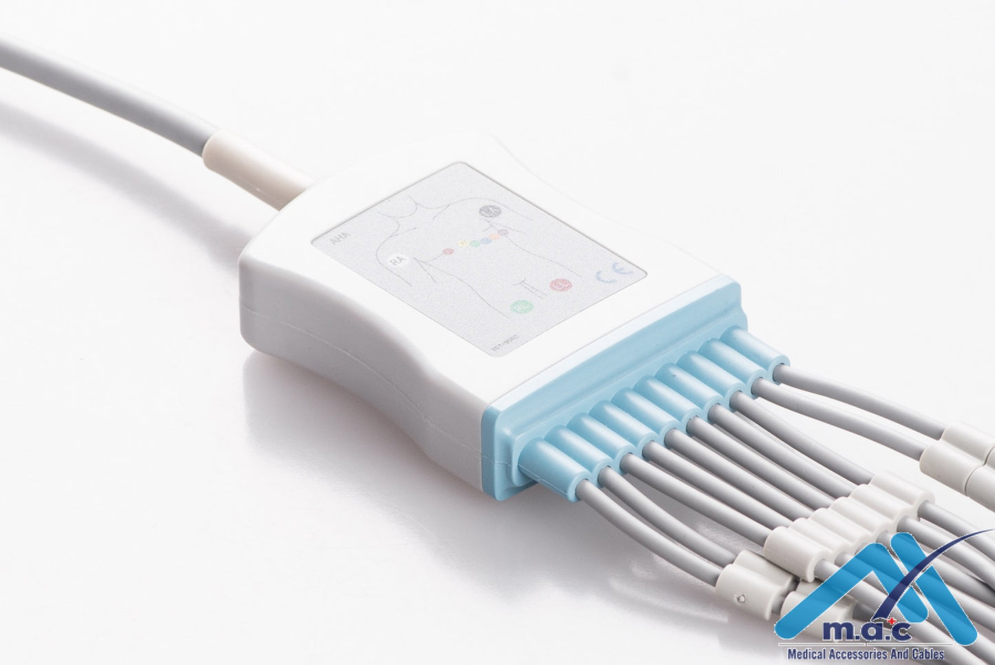 Nihon Kohden Reusable One Piece EKG Fixed Cable E1M0R-NK2-B