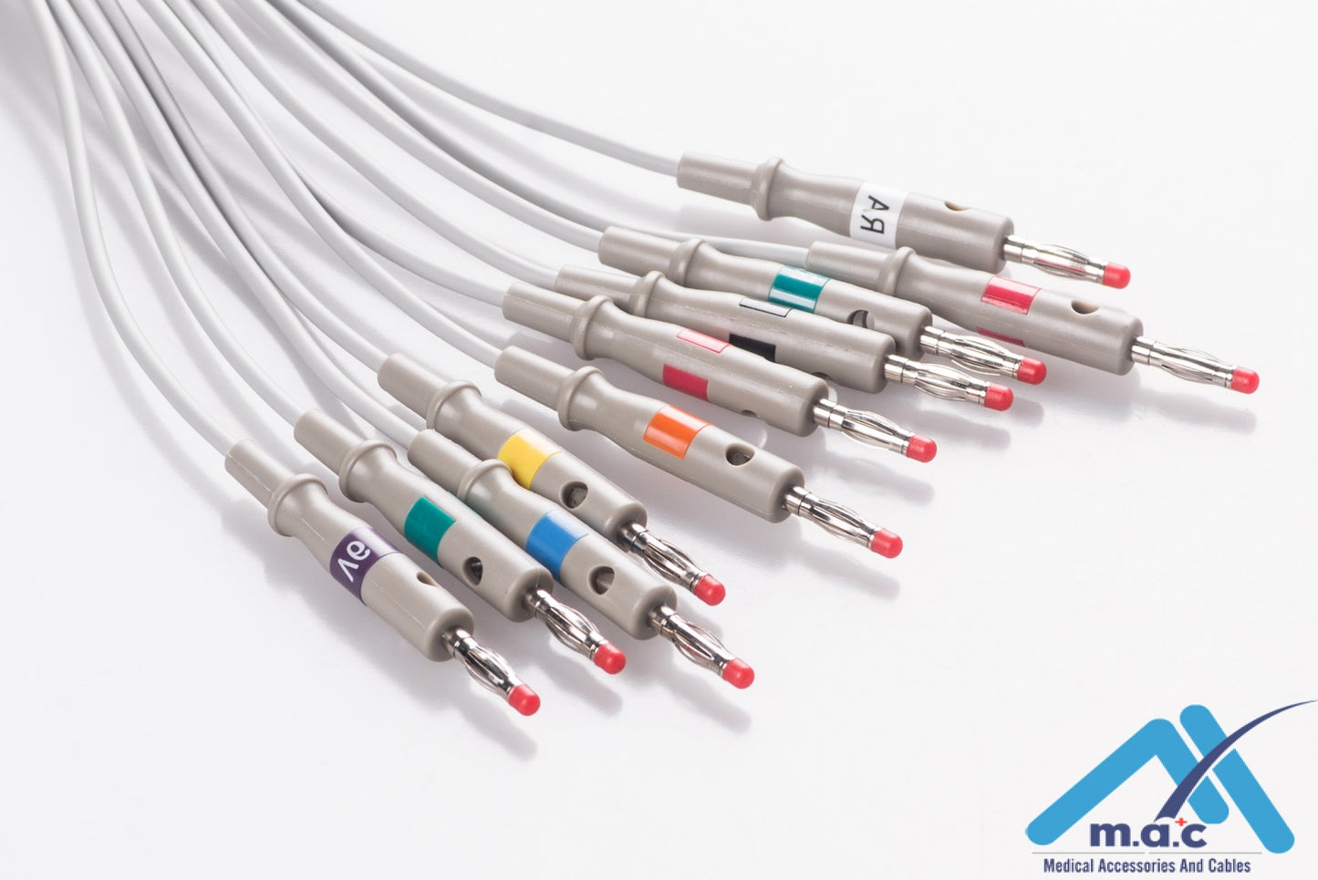 Nihon Kohden Reusable One Piece EKG Fixed Cable E1M0R-NK2-B