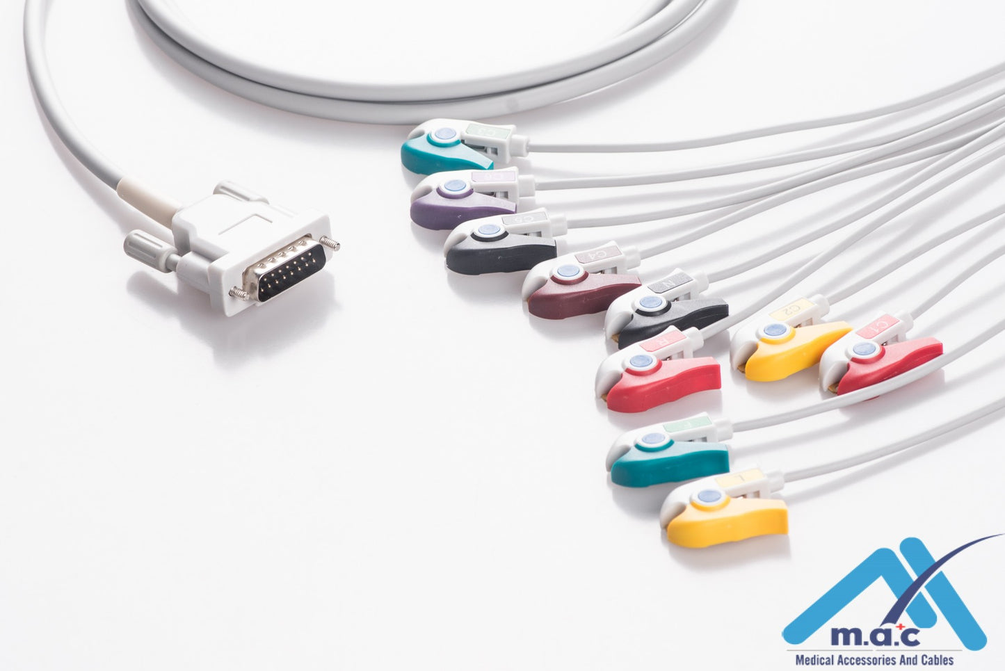 Schiller Reusable One Piece EKG Fixed Cable E1M0R-SH1-P/I