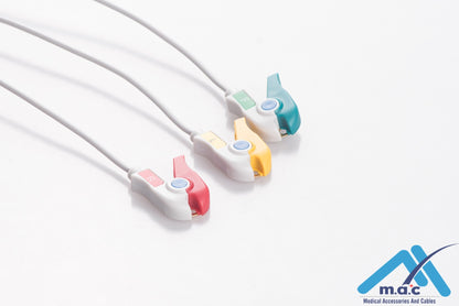 AAMI 6PIN Reusable One Piece ECG Fixed Cable 23M40P-I 23M40P