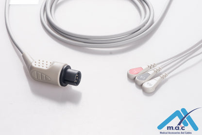 AAMI 6PIN Reusable One Piece ECG Fixed Cable 23M45S