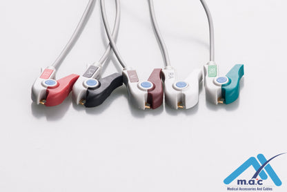AAMI 6PIN Reusable One Piece ECG Fixed Cable 25M40RP 25M40RP-I