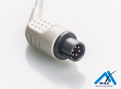 AAMI Compatible Disposable One Piece ECG Fixed Cable 23M40RS-I