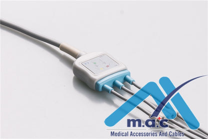 Compatible Disposable One Piece ECG Fixed Cable 23M07S-I