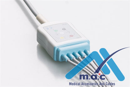 Compatible Disposable One Piece ECG Fixed Cable 25M14P-I