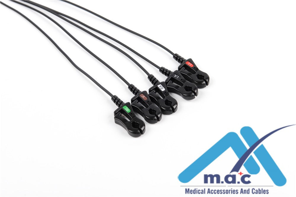 DIN Style Compatible Radiolucent ECG Leadwire