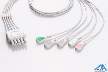 Drager - Siemens Reusable ECG LeadWires SMM5-90S