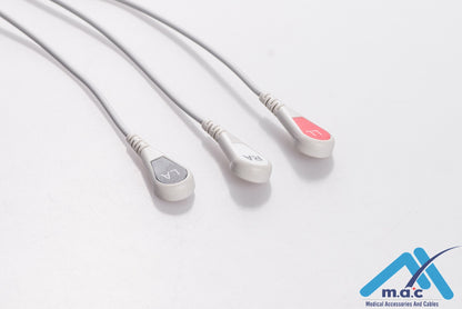 GE Healthcare - Datex - Ohmeda Reusable One Piece ECG Fixed Cable 23M95S