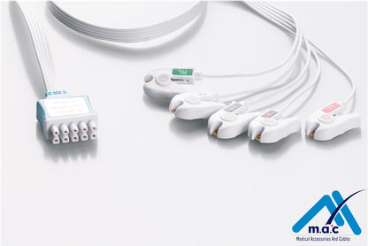 GE Healthcare - Marquette Compatible Disposable ECG Leadwire MQM5-90DP BOX Of 10 Each