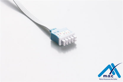 GE Healthcare - Marquette Compatible Disposable ECG Leadwire MQM5-90DP BOX Of 10 Each