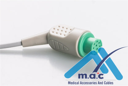 GE Healthcare>Datex>Ohmeda Compatible Disposable One Piece ECG Fixed Cable 25M92S-I