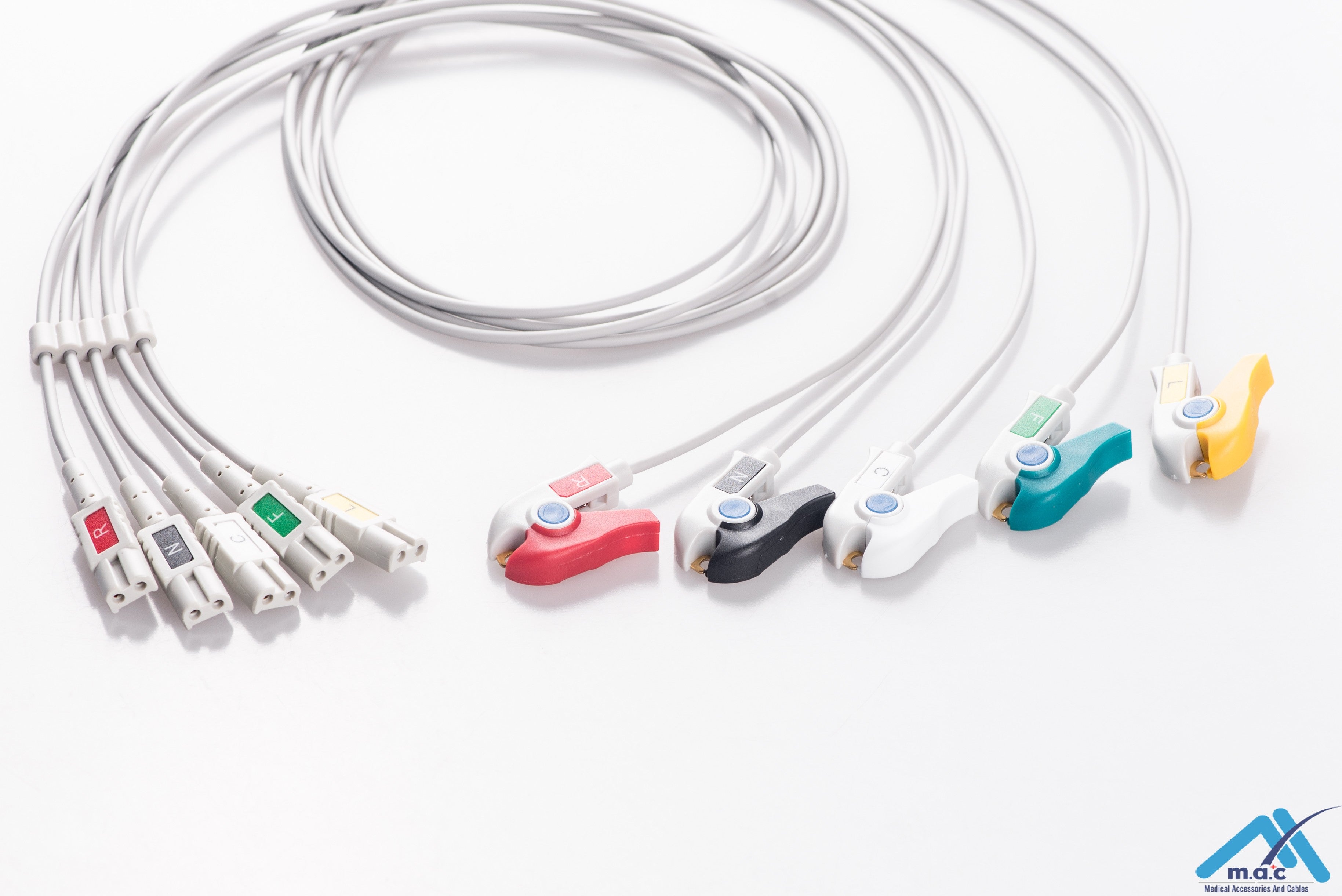 Ofbl LL Style Reusable ECG LeadWires LLM5-90P-I – Macmedcable