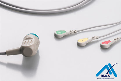 Medtronic Compatible Disposable One Piece ECG Fixed Cable 23M27S-I