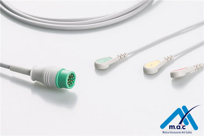 Mindray Compatible Disposable One Piece ECG Fixed Cable 23M12S-I