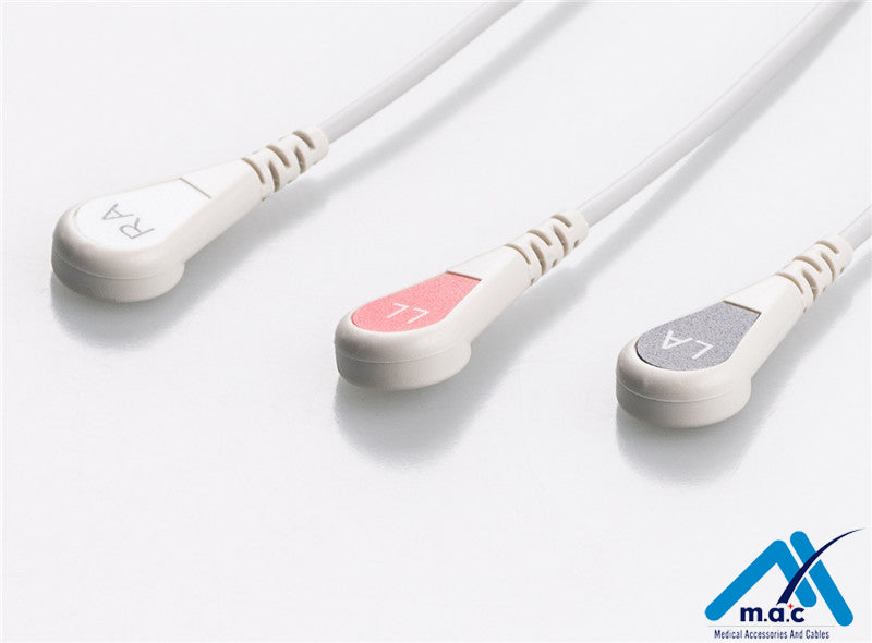 NihonKohden Compatible Disposable One Piece ECG Fixed Cable 23M16S