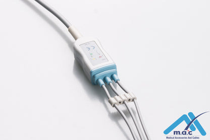 Nihon Kohden Reusable One Piece ECG Fixed Cable 23M09S