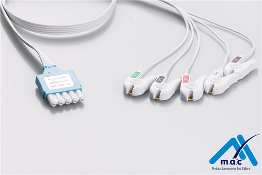Philips Compatible Disposable ECG Lead Wires HPMA5-90DP