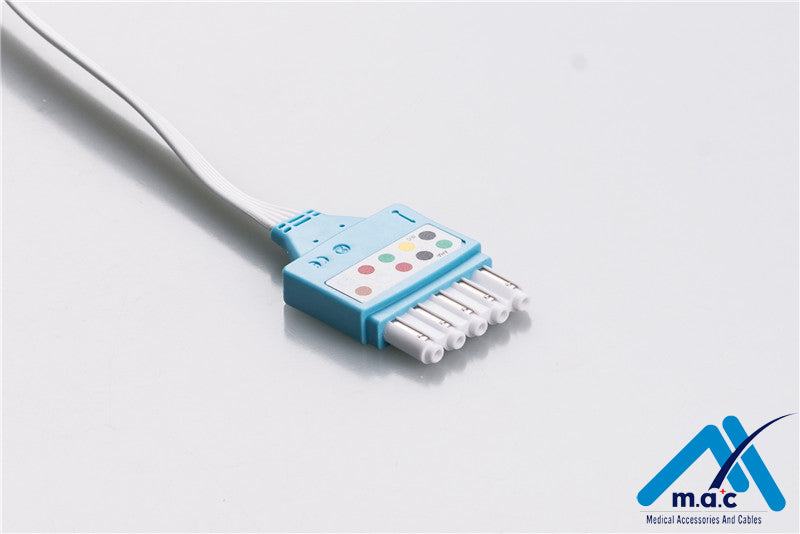Philips Compatible Disposable ECG Lead Wires HPMA5-90DP
