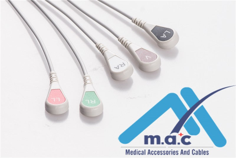 Telemetry Cabling Philips Compatible ECG Telemetry Cables AT5M-90S – Macmedcable