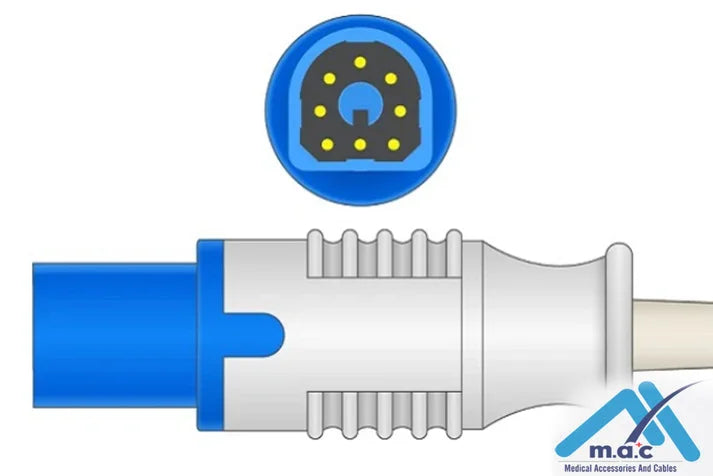 Philips Compatible Interface Cable/SPO2 Cable    M1943AL ,2.4M