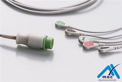 Siemens Compatible Disposable One Piece ECG Fixed Cable 25M76S