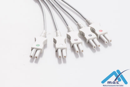 Spacelabs Reusable ECG LeadWires SLMB5-90P