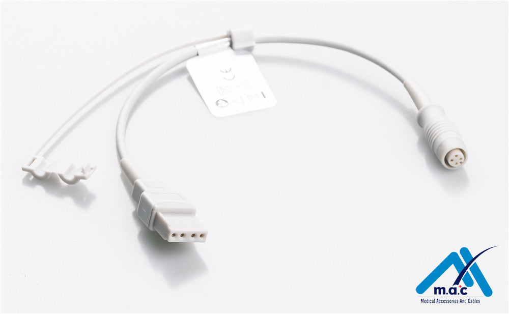 -Utah Compatible IBP Adapter Cables - B.Braun Connector