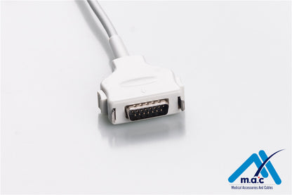 Fukuda Compatible One Piece Reusable EKG Cable - AHA